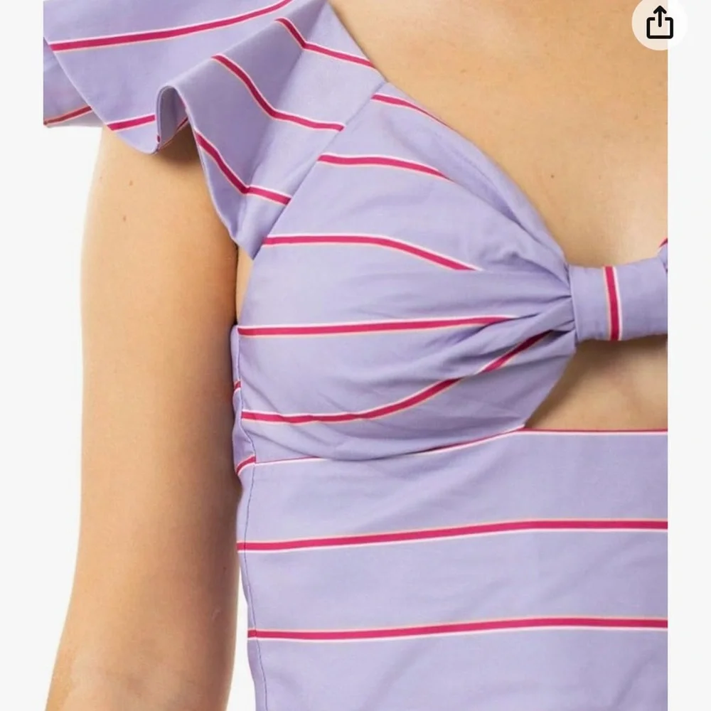 GUESS RUCHED CROPPED TOP - Picture 5 of 15